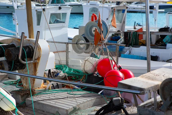 Balearic islands professional fisher boats — Stock Photo, Image