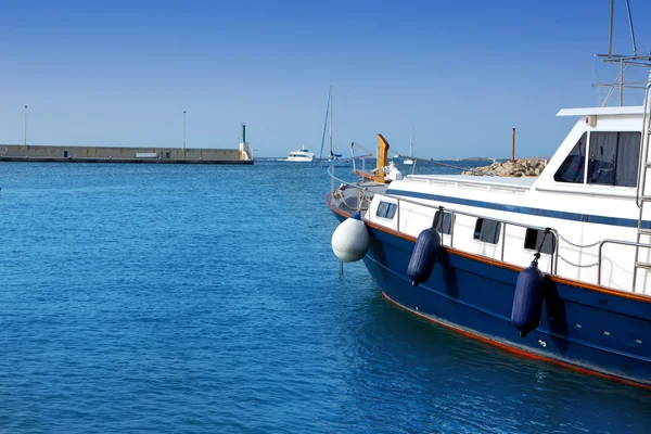 Formentera ilha marina La Savina em Baleares — Fotografia de Stock