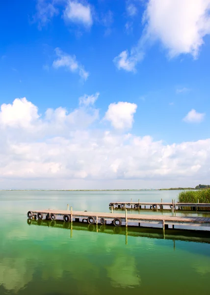 Albufera jezero ve Valencii el saler — Stock fotografie