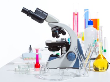 Kimyasal bilimsel laboratuvar malzemeleri test tüpü şişesi