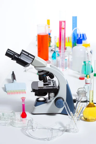 Chemisches wissenschaftliches Labormaterial Reagenzglas Kolben — Stockfoto