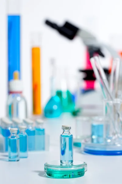 Chemical scientific laboratory stuff test tube flask — Stock Photo, Image