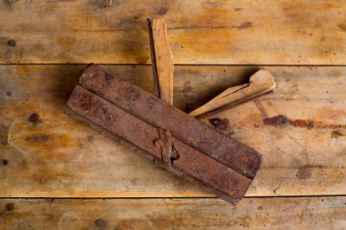 marangoz vintage tahta planya aracı planer rusted