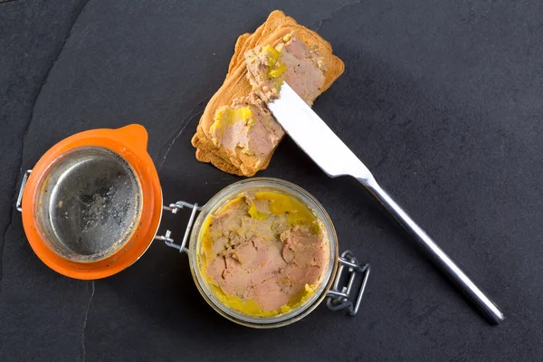 Canard Foie gras Pate made of the liver of a duck — Stock Photo, Image