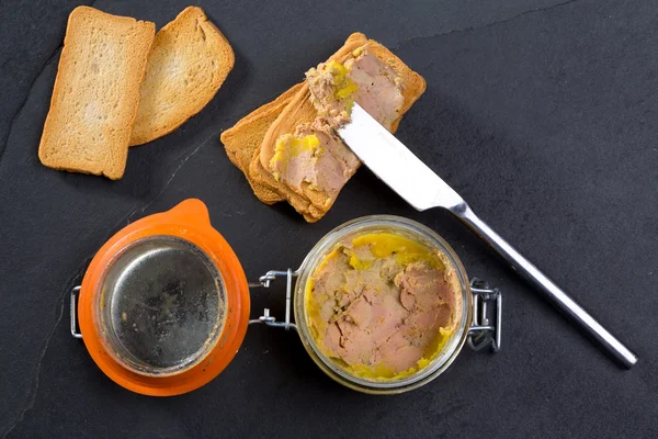Canard Foie gras Pate made of the liver of a duck — Stock Photo, Image