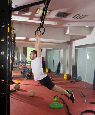 CrossFit fitness dip halka salıncak egzersiz erkek egzersiz
