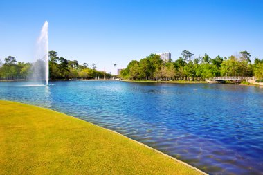 Houston Mc govern lake with spring water clipart