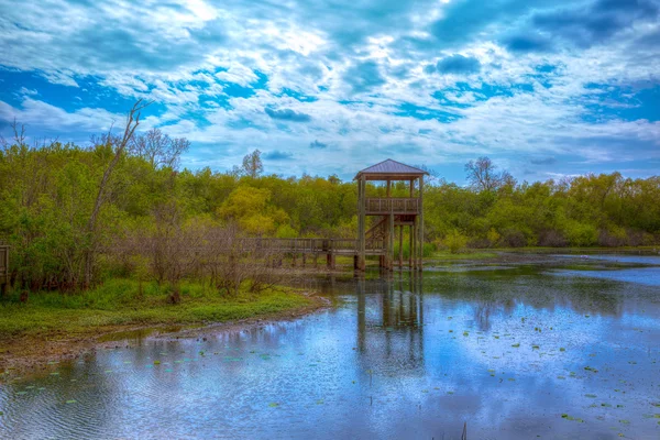 Fehér-tó, a Cullinan Park sugarland Texas — Stock Fotó