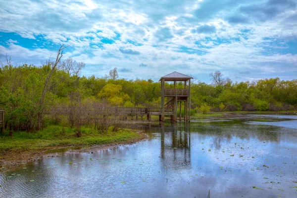 在天玺商务公园在德克萨斯州舒格兰白色湖 — 图库照片