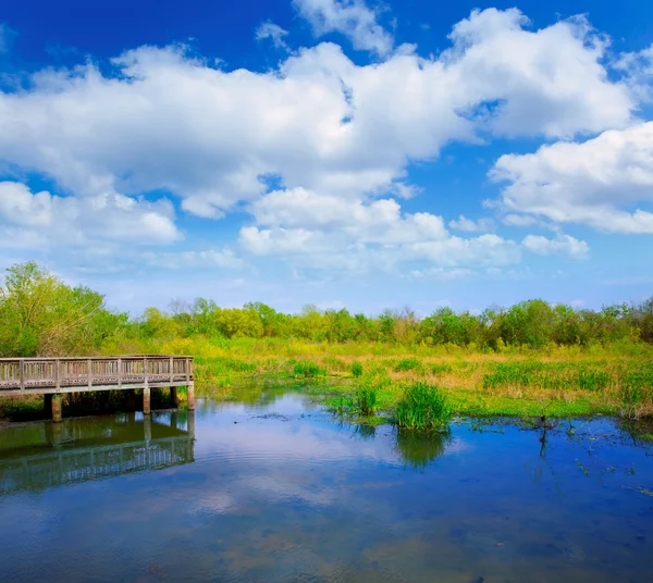 Bílé jezero na cullinan park v sugarland texas — Stock fotografie