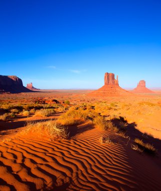Monument Valley West and East Mittens Butte Utah