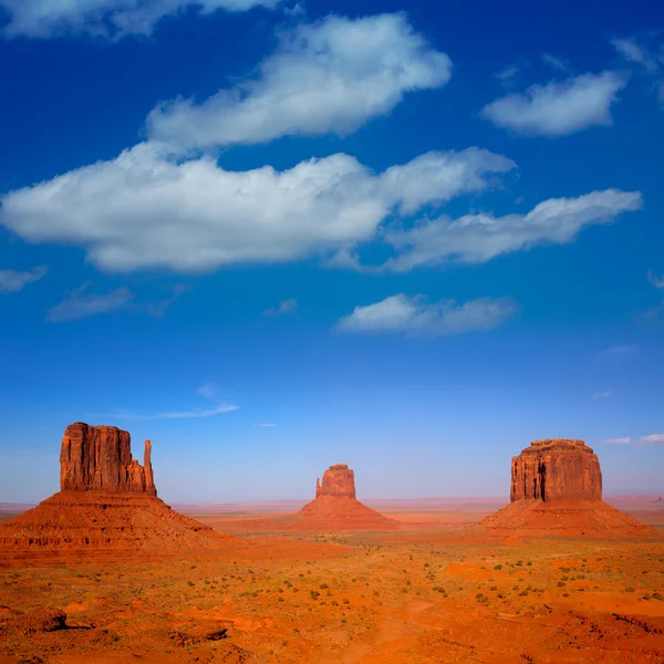 Monument Valley West and East Mittens and Merrick Butte — Stock Photo, Image