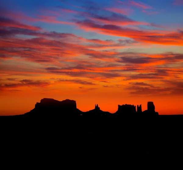 Sunrise, Amerikai 163 festői úton, hogy Monument Valley Park — Stock Fotó