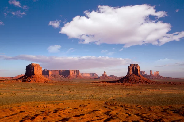 Monument Valley Mittens vista mattutina Utah — Foto Stock