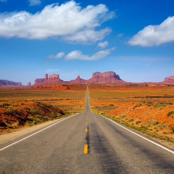 Pohled od nás 163 malebné silnici do monument valley Utahu — Stock fotografie