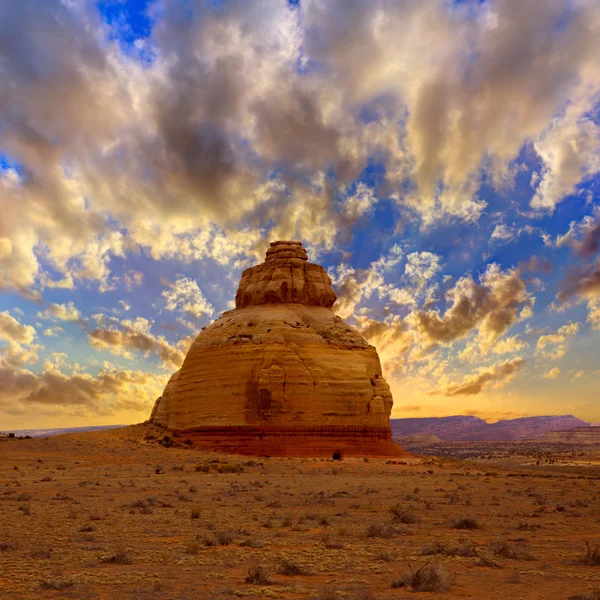 Church rock US highway 163 191 in Utah — Stock Photo, Image