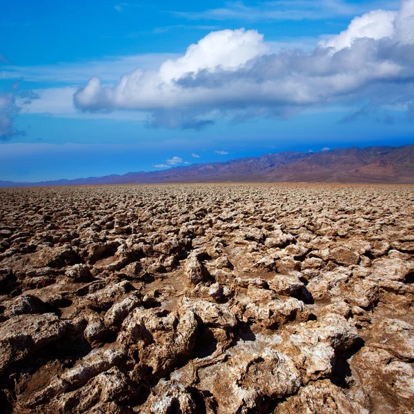 Чорти гольфу Долина смерті сіль глинистих утворень — стокове фото