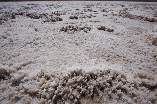 Badwater Basin Death Valley texturas de sal macro — Fotografia de Stock