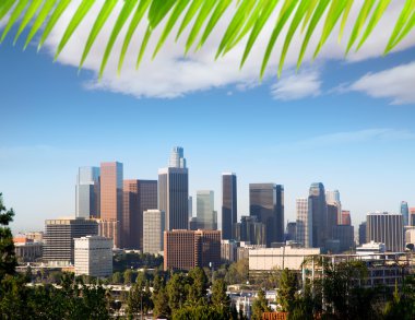 Downtown la los angeles california manzarası