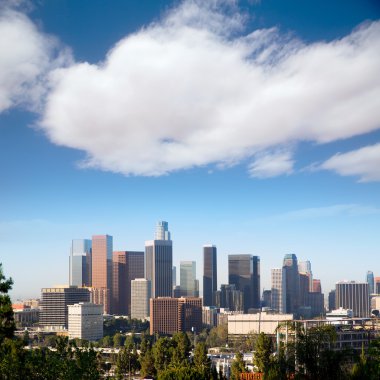 Downtown la los angeles california manzarası