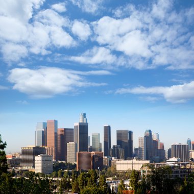 Downtown la los angeles california manzarası