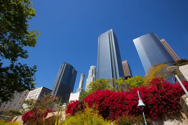 Los Angeles LA downtown at Hill street — Stock Photo, Image