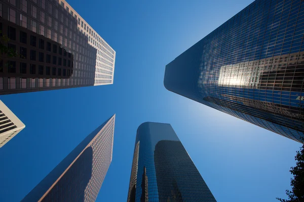 LA Los angeles downtown skyscrapers buildings — Stock Photo, Image