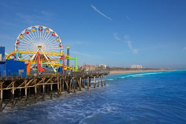 Santa Moica pier Ferris Wheel in California — Stock Photo, Image