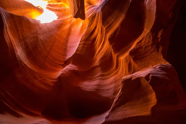 Antelope Canyon Arizona em terras Navajo perto de Page — Fotografia de Stock