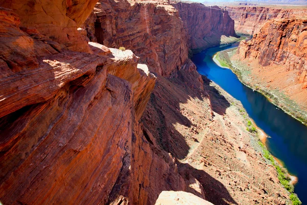 Arizona Colorado rivière sur la page avant Horseshoe Bend — Photo