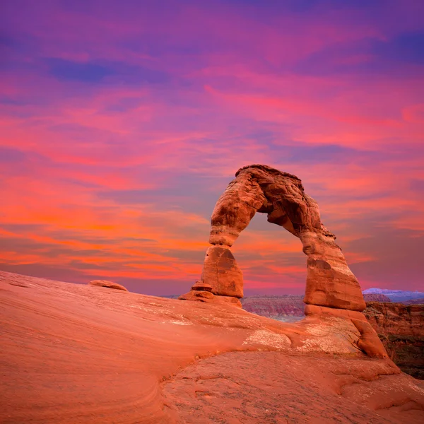 Национальный парк Arches Delicate Arch в штате Юта США — стоковое фото