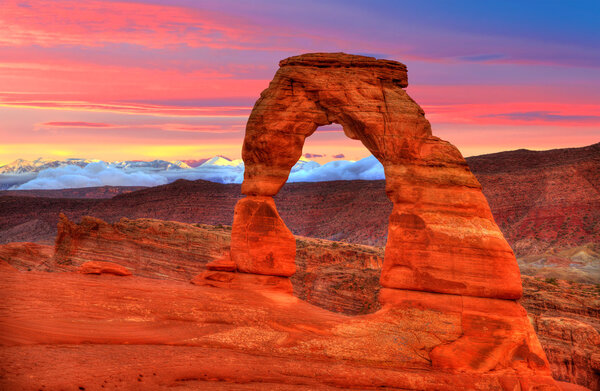 Национальный парк Arches Delicate Arch в штате Юта США
