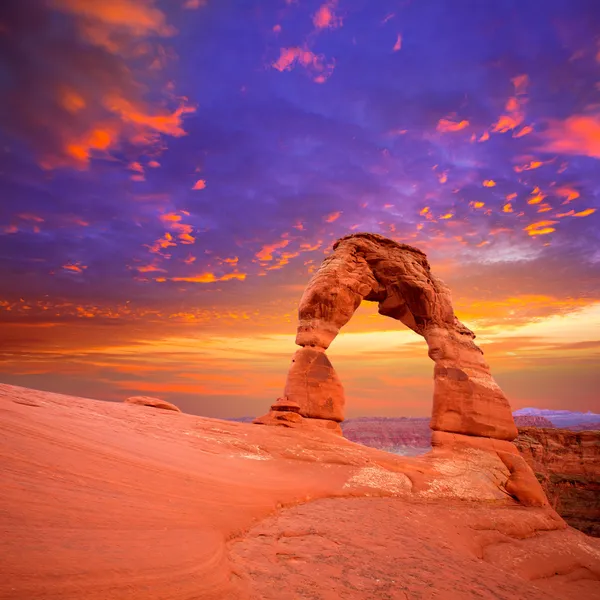 Arches Nemzeti Park kényes Arch Utah Amerikai Egyesült Államok — Stock Fotó