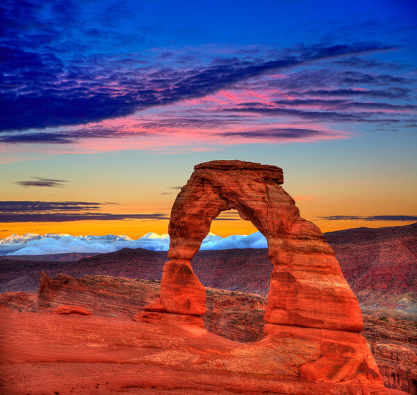 Национальный парк Arches Delicate Arch в штате Юта США
