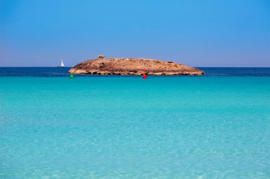 Balear kumsalda formentera içinde illetes Illetas Adası