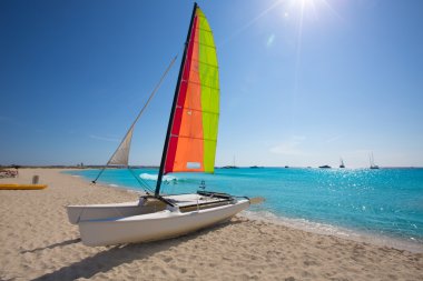 illetes Beach, formentera katamaran yelkenli