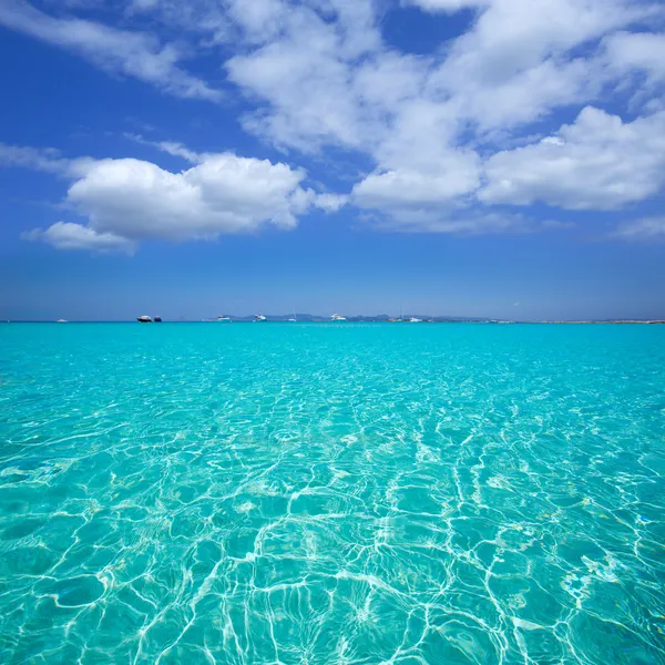 Illetes Illetas beach formentera Balear Adaları — Stok fotoğraf