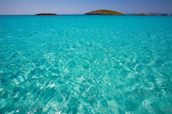 Praia dos Ilhéus em Formentera Ilhas Baleares — Fotografia de Stock