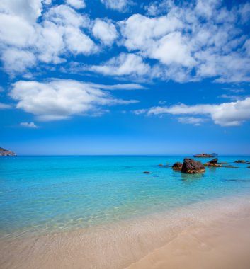 Ibiza aigues blanques aguas blancas santa Baki beach.