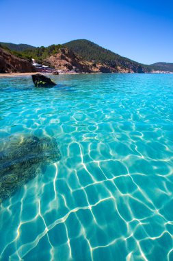 Ibiza aigues blanques aguas blancas santa Baki beach.