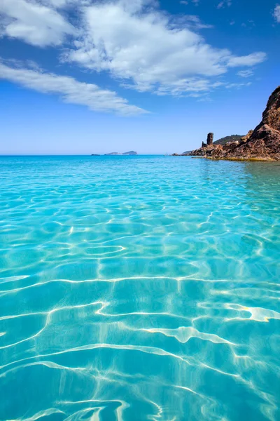 Ibiza Aigues Blanques Spiaggia di Aguas Blancas a Santa Eulalia — Foto Stock
