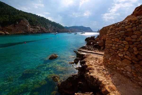 Ibiza Port de Benirras at Balearic Islands — Stock Photo, Image