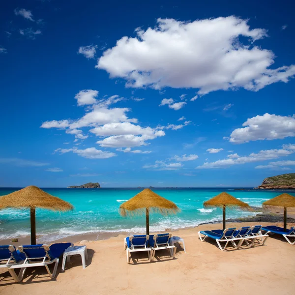 Praia Ibiza Cala Conta Comte em Sant Josep — Fotografia de Stock