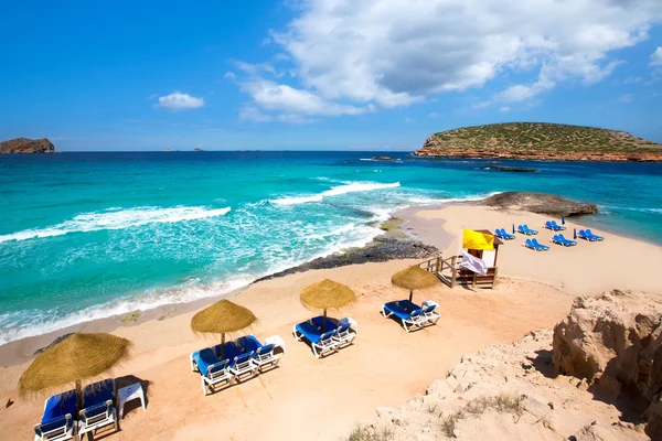 Ibizas cala conta comte stranden i sant josep — Stockfoto