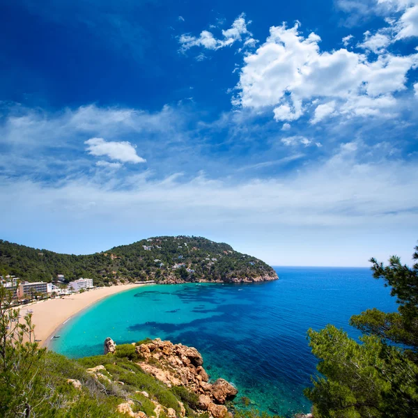 Ibiza caleta de Sant Vicent cala San vicente san Juan — Stock Photo, Image