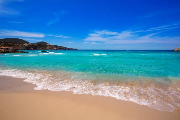Spiaggia di Cala Tarida a Ibiza alle Isole Baleari — Foto Stock