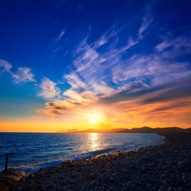Ibiza cap des falco beach günbatımı es vedra san Jose