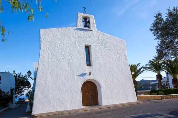 Ibiza Es Cubells church in san Jose at Balearic — Stock Photo, Image