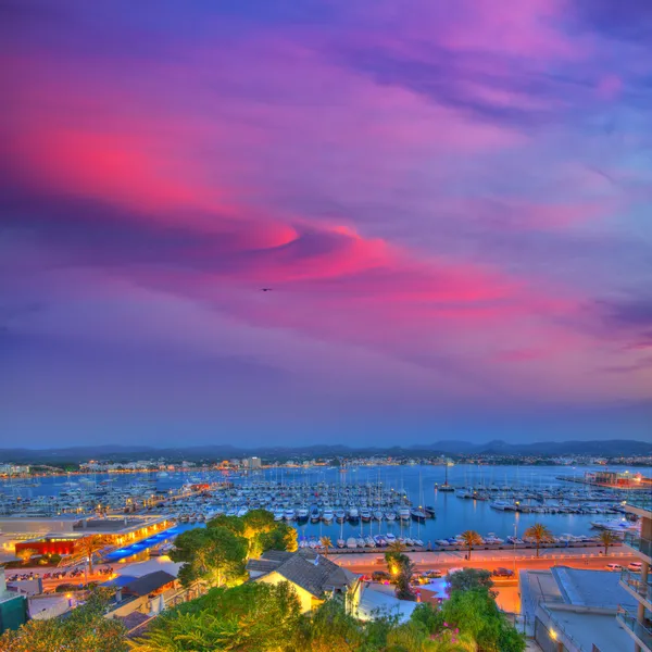 Ibiza san antonio abad sant antoni portmany zonsondergang — Stockfoto