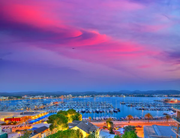 Ibiza San Antonio Abad Sant Antoni Portmany tramonto — Foto Stock